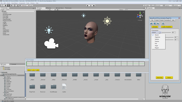 скриншот NaturalFront 3D Face Animation Unity Plugin Pro 4