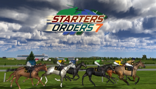 Horse Racing with starter grid 