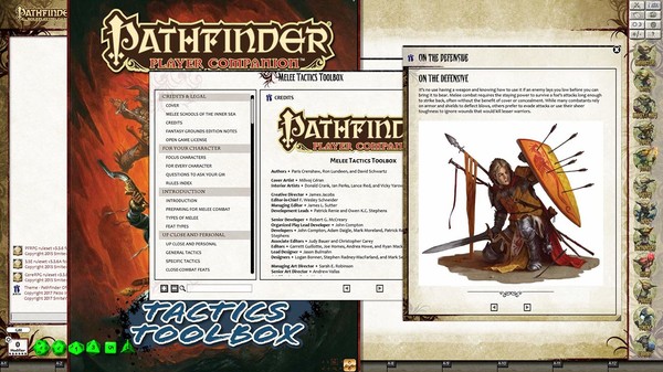 скриншот Fantasy Grounds - Pathfinder RPG - Melee Tactics Toolbox (PFRPG) 1