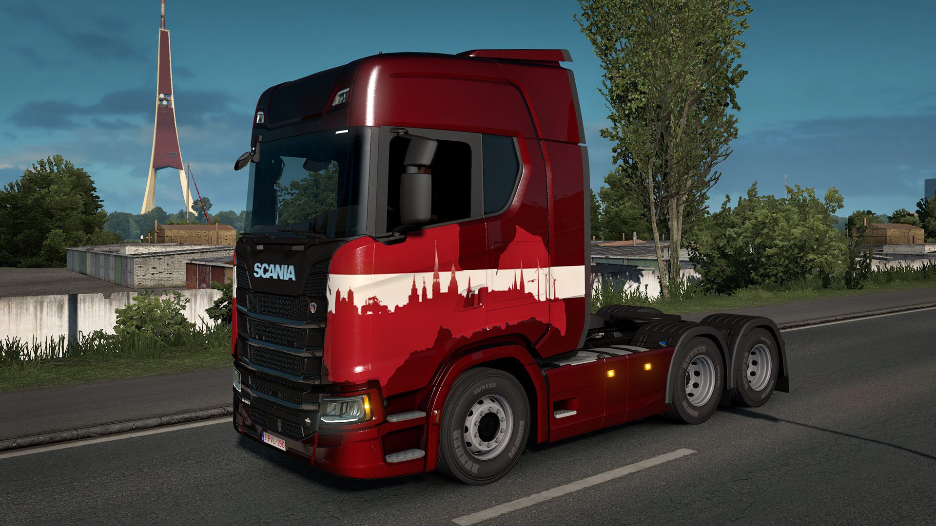 Euro Truck Simulator 2 - Latvian Paint Jobs Pack Featured Screenshot #1