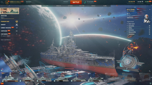 скриншот World of Warships: Astronaut's Day 0