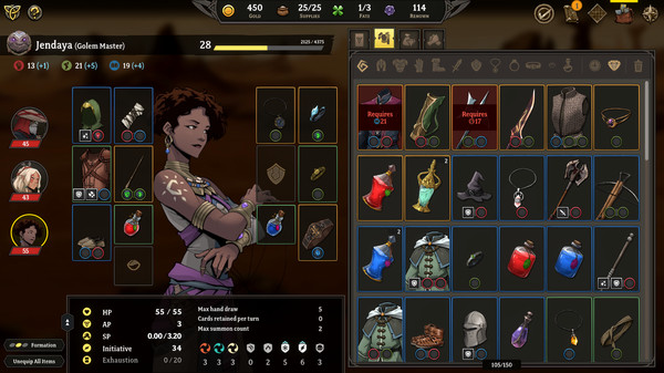 Screenshot of Gordian Quest