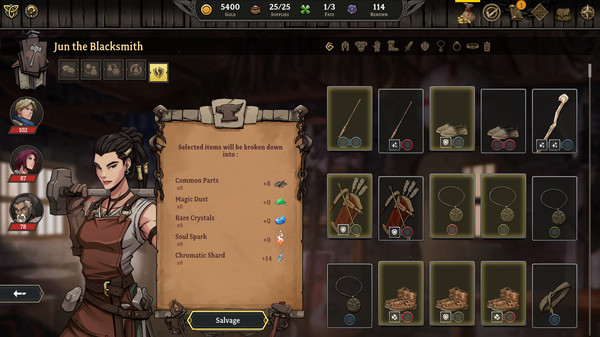 Screenshot of Gordian Quest