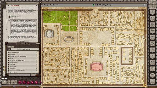 скриншот Fantasy Grounds - The City That Dripped Blood (5E) 2