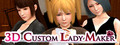 3D Custom Lady Maker logo