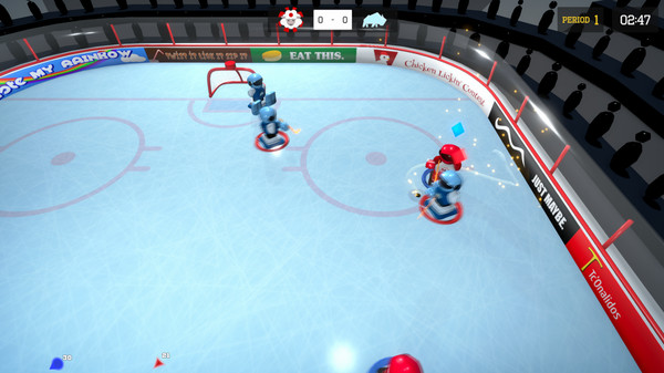 скриншот 3 on 3 Super Robot Hockey 1