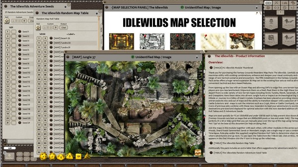 скриншот Fantasy Grounds - Meander's Map Pack: Idlewilds (Map Pack) 4
