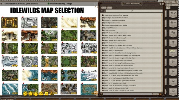 скриншот Fantasy Grounds - Meander's Map Pack: Idlewilds (Map Pack) 3
