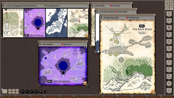 скриншот Fantasy Grounds - Rise of the Drow Map Pack (Map Pack) 3