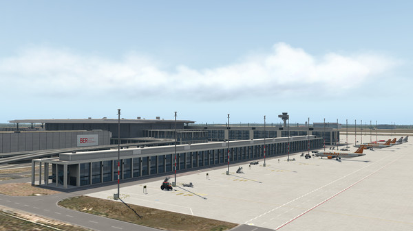 скриншот X-Plane 11 - Add-on: Aerosoft - Airport Berlin-Brandenburg 5