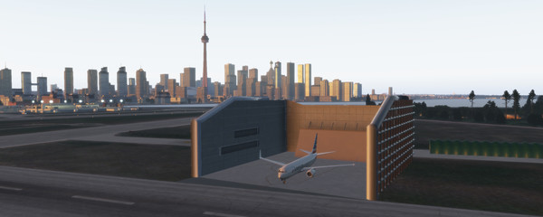 скриншот X-Plane 11 - Add-on: Skyline Simulations -  CYTZ - Billy Bishop Toronto City Airport 4