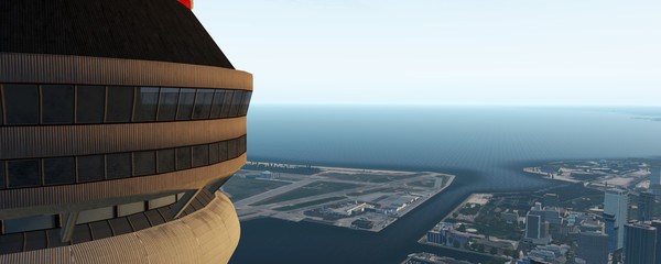 скриншот X-Plane 11 - Add-on: Skyline Simulations -  CYTZ - Billy Bishop Toronto City Airport 2