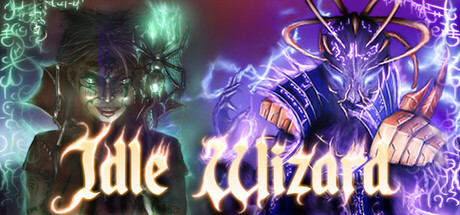 Steam header art for Idle Wizard