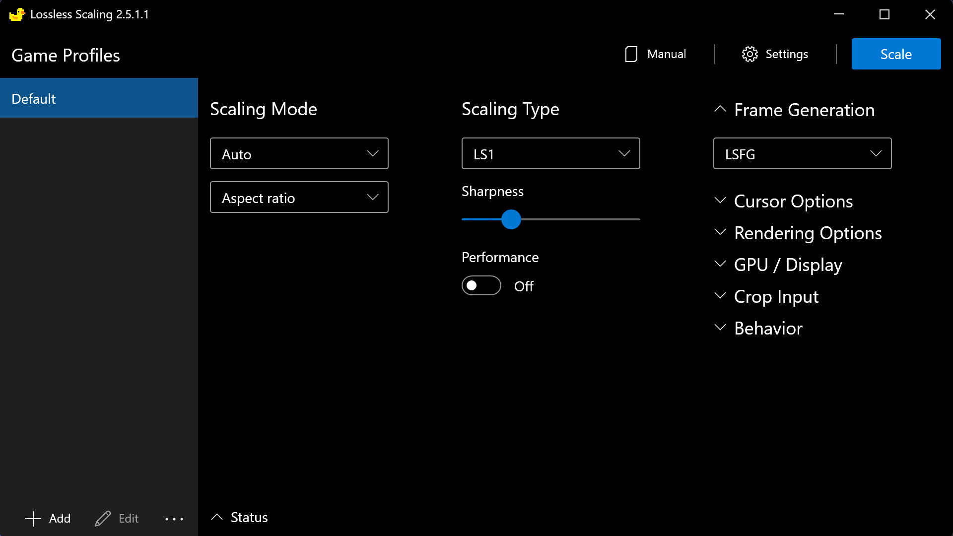 New frame capture API