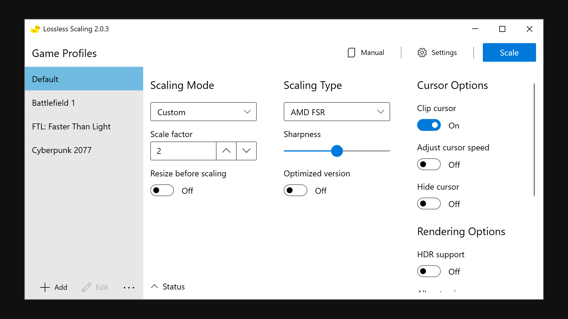 Lossless Scaling screenshot 1