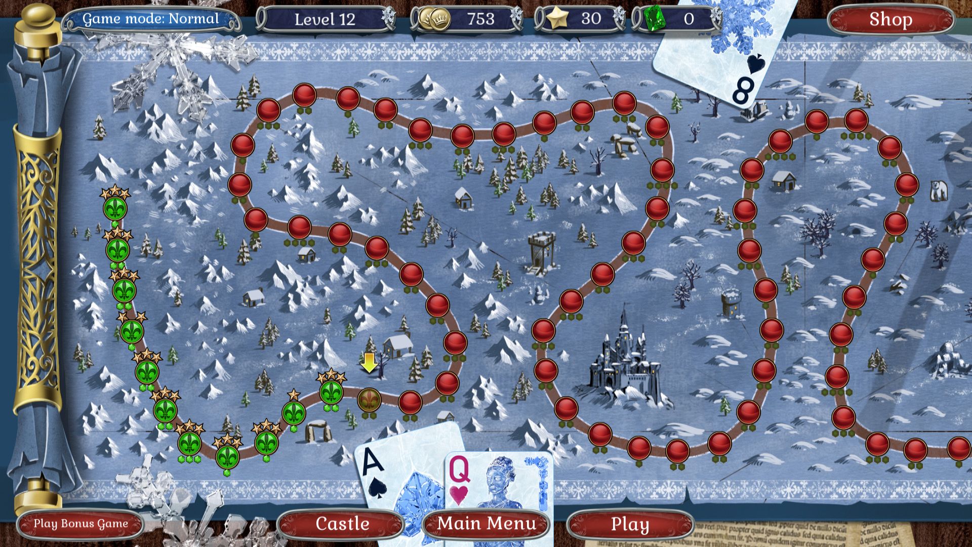 Игра на чужом поле. Jewel Match Solitaire Winterscapes. Jewel Match Solitaire: Winterscapes/пасьянс: зимние пейзажи.