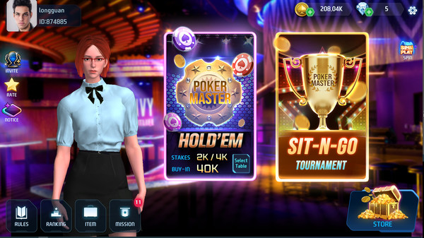 Screenshot of Poker Master