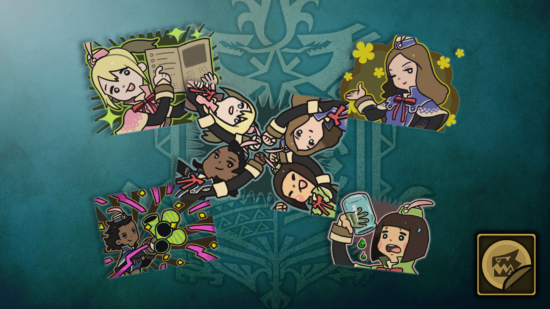 Monster Hunter: World - Sticker Set: Celestial Pursuit Girls Featured Screenshot #1