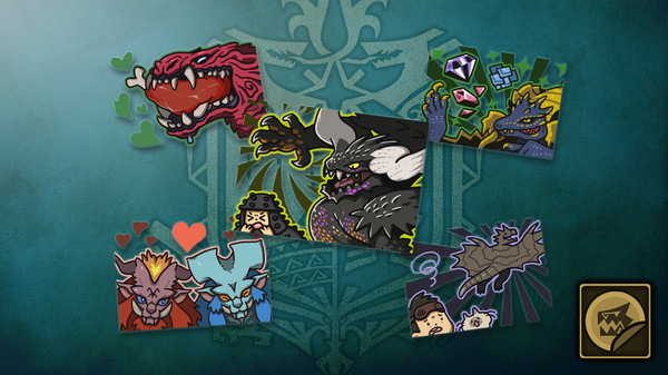скриншот Monster Hunter: World - Sticker Set: Monsters of the New World 0
