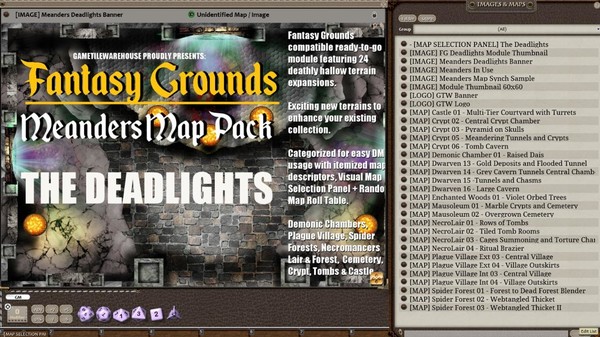 скриншот Fantasy Grounds - Meanders Map Pack: The Deadlights (Map Pack) 4
