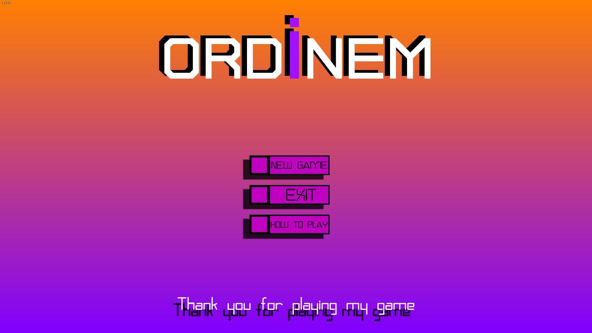 Ordinem 1