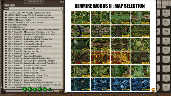 скриншот Fantasy Grounds - Meanders Map Pack: Venmire Woods II (Map Pack) 4