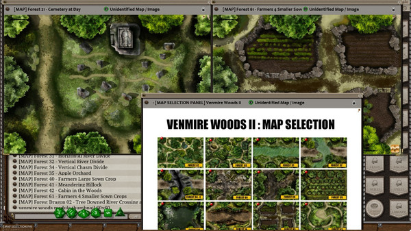 скриншот Fantasy Grounds - Meanders Map Pack: Venmire Woods II (Map Pack) 3