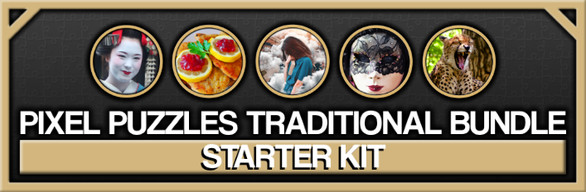 Pixel Puzzles Traditional Jigsaws: Starter Kit