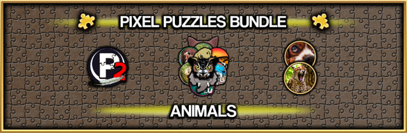 Pixel Puzzles Jigsaw Bundle: Animals