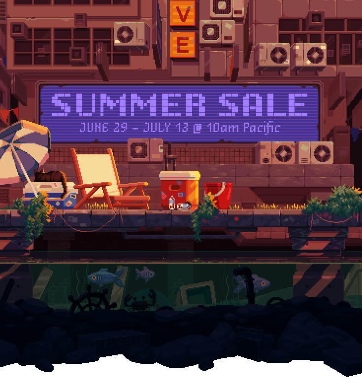 For the people who wanted the steam sale backgrounds as gifs without the  text in the middle : r/Steam