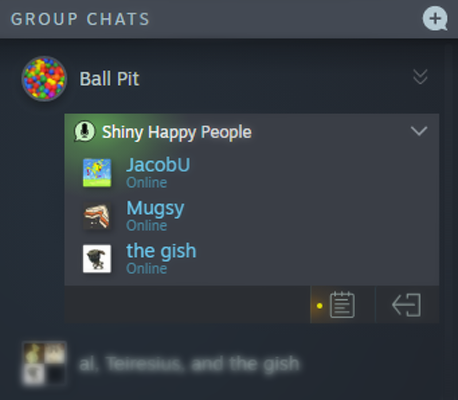 Steam chat browser