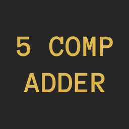 5 Component Full Adder