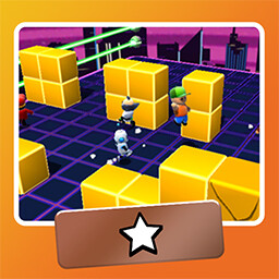 JOGANDO BLOCK DASH AO VIVO - STUMBLE GUYS AO VIVO - VEM JOGAR