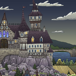 Completed Spooky Village’s main level.