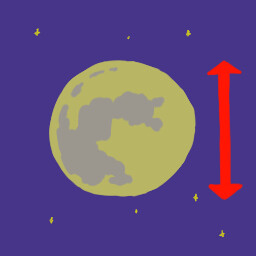 Moon diameter