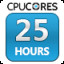 CPUCores Hours Used: 25