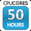 CPUCores Hours Used: 50