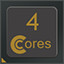4 CPU Cores