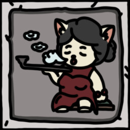 The smoking lady