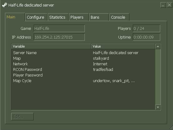 Øst Timor ledelse R Steam Support :: Setting up a Steam Half-Life Dedicated Server
