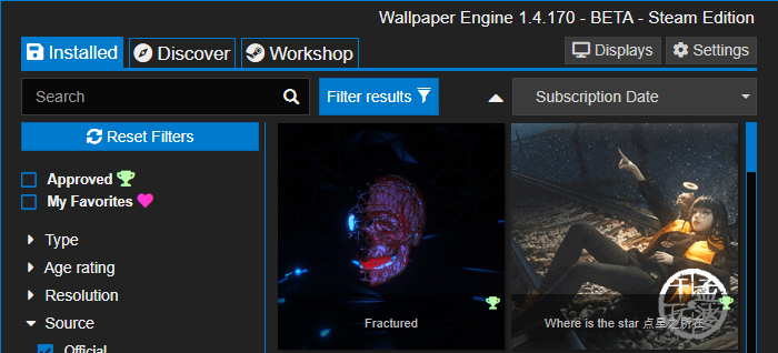 Steam Community Wallpaper Engine
