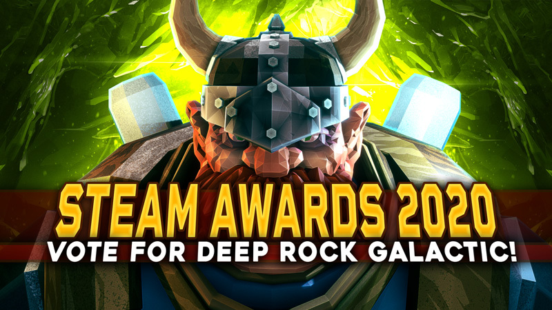 Nominate Deep Rock Galactic In The Steam Awards