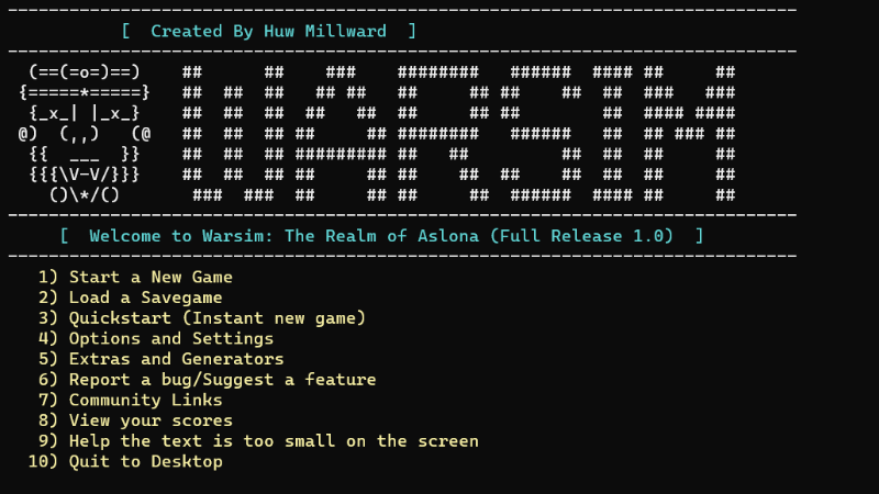 Warsim: The Realm Of Aslona - Warsim 1.0.2 (Empire Mode Update, 61 ...