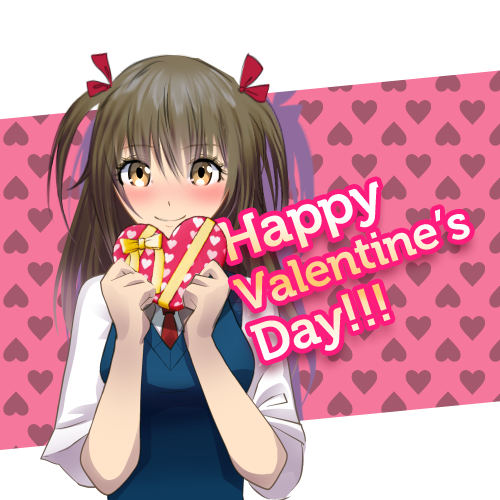 Happy Valentines Day say hana girl orange chocolate anime manga  valentine HD wallpaper  Peakpx