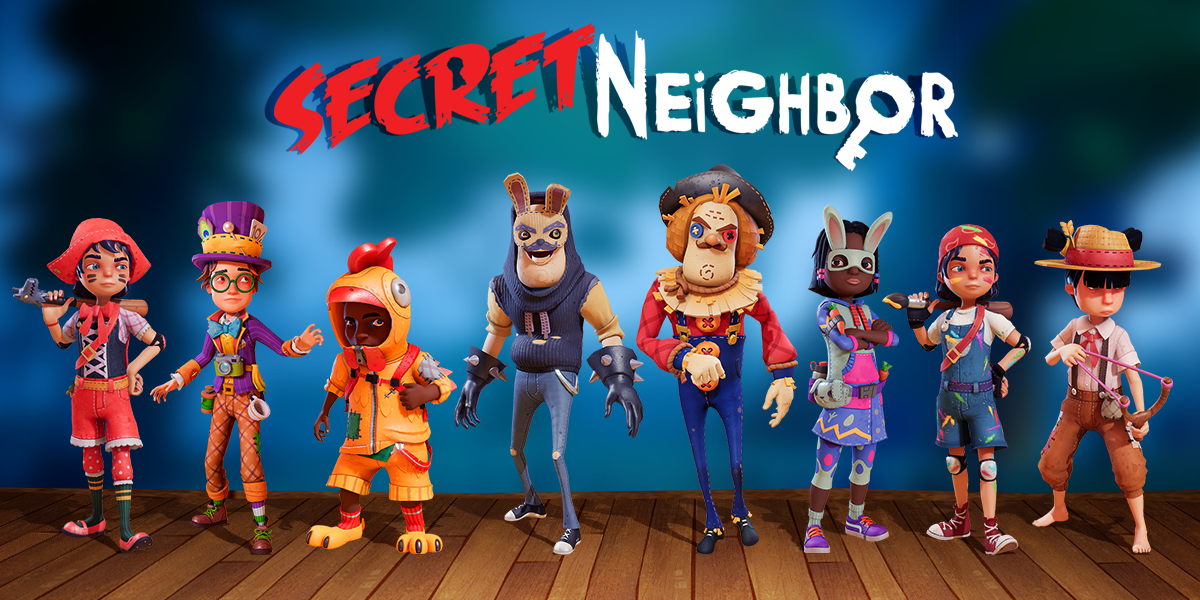 That s not my neighbor персонажи. Игра Secret Neighbor. Secret Neighbor персонажи. Secret Neighbor сосед скины. Последняя версия Secret Neighbor.