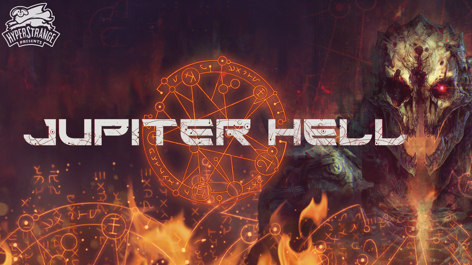 He ll coming. Hyperstrange. Hell coming game. Jupiter Hell logo]. Jupiter Hell logo release.