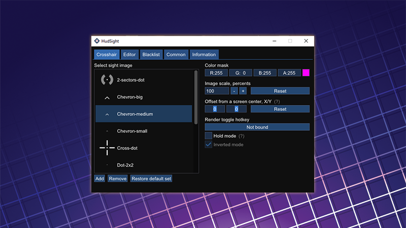 HudSight - Custom Crosshair Overlay - Improved Custom Crosshairs ...