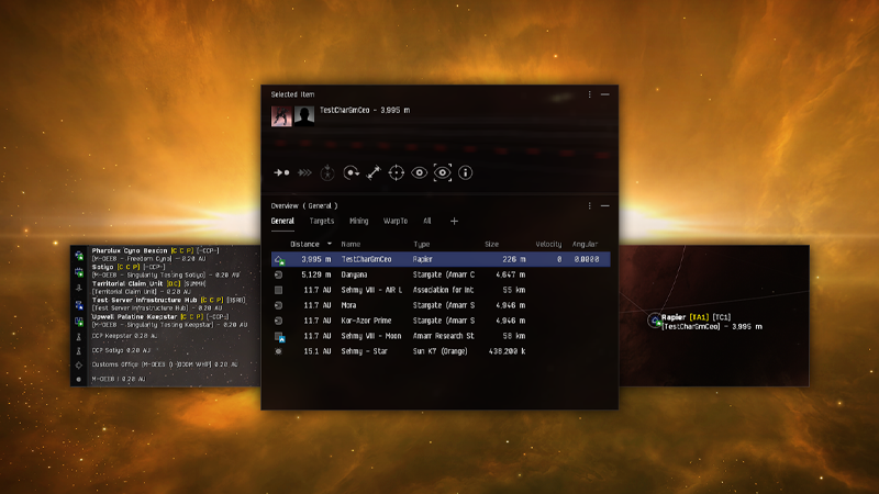 EVE Online - New default overview in testing - Steam News