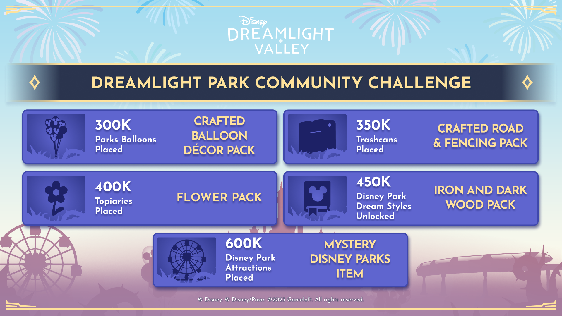 Disney dreamlight valley community challenge