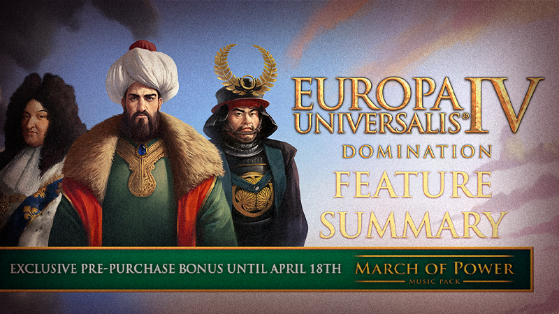 Europa Universalis Iv Euiv Domination Feature Summary Steam News